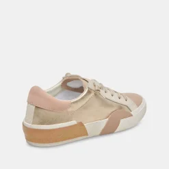 Zina Sneakers Gold Leather