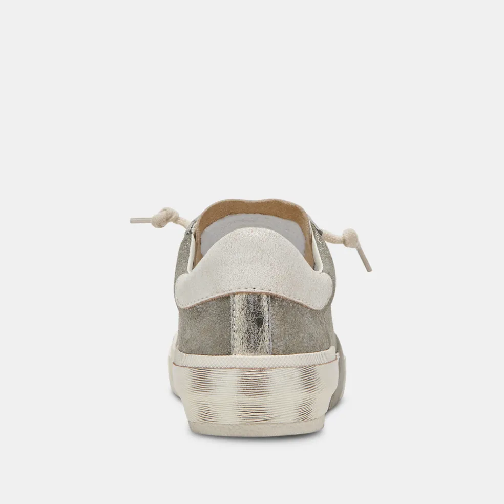 Zina Sneakers Granite Metallic Suede