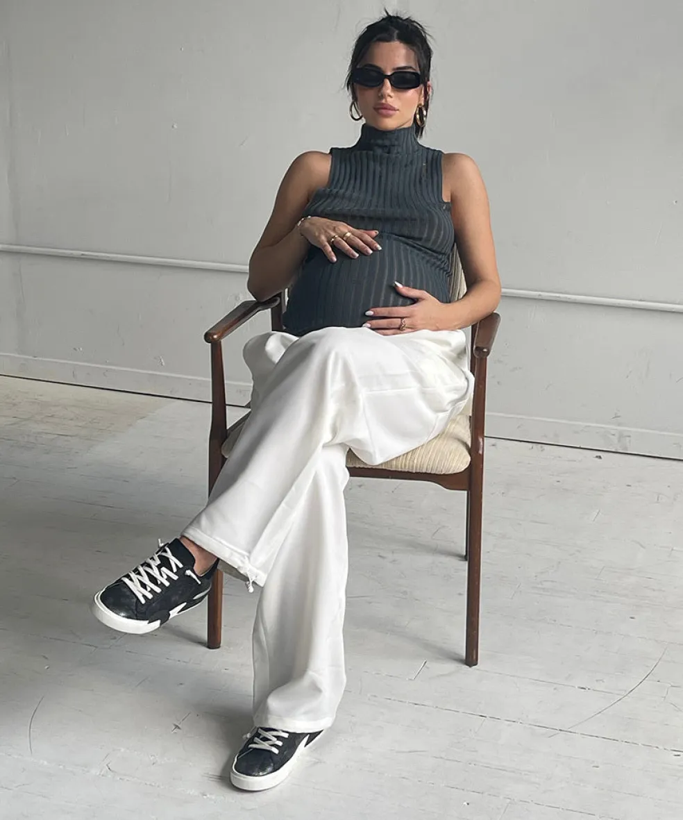 Zina Sneakers Gunmetal Leather