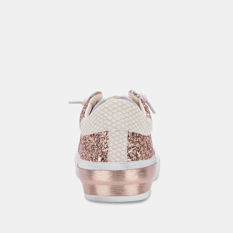 Zina Sneakers Rose Gold Glitter