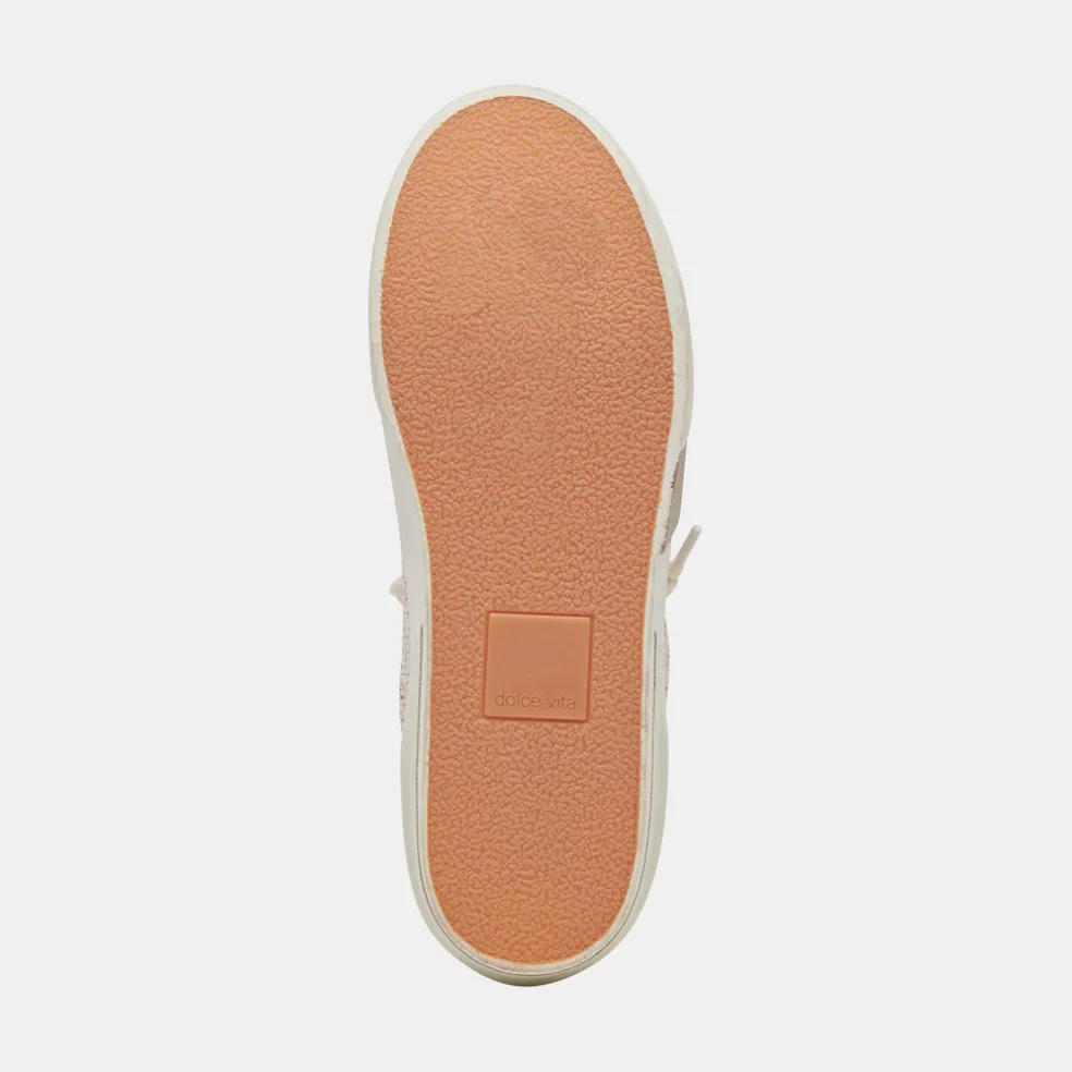 Zina Sneakers Sand Embossed Leather