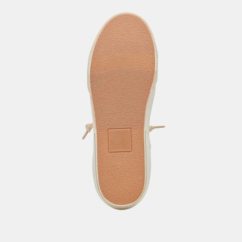 Zina Sneakers Tan Cream Raffia