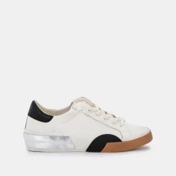 Zina Sneakers White Black Leather