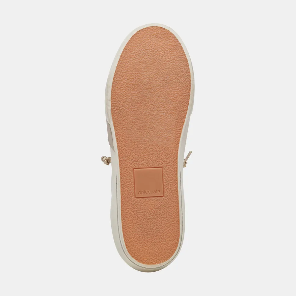 Zina Sneakers White Gold Leather