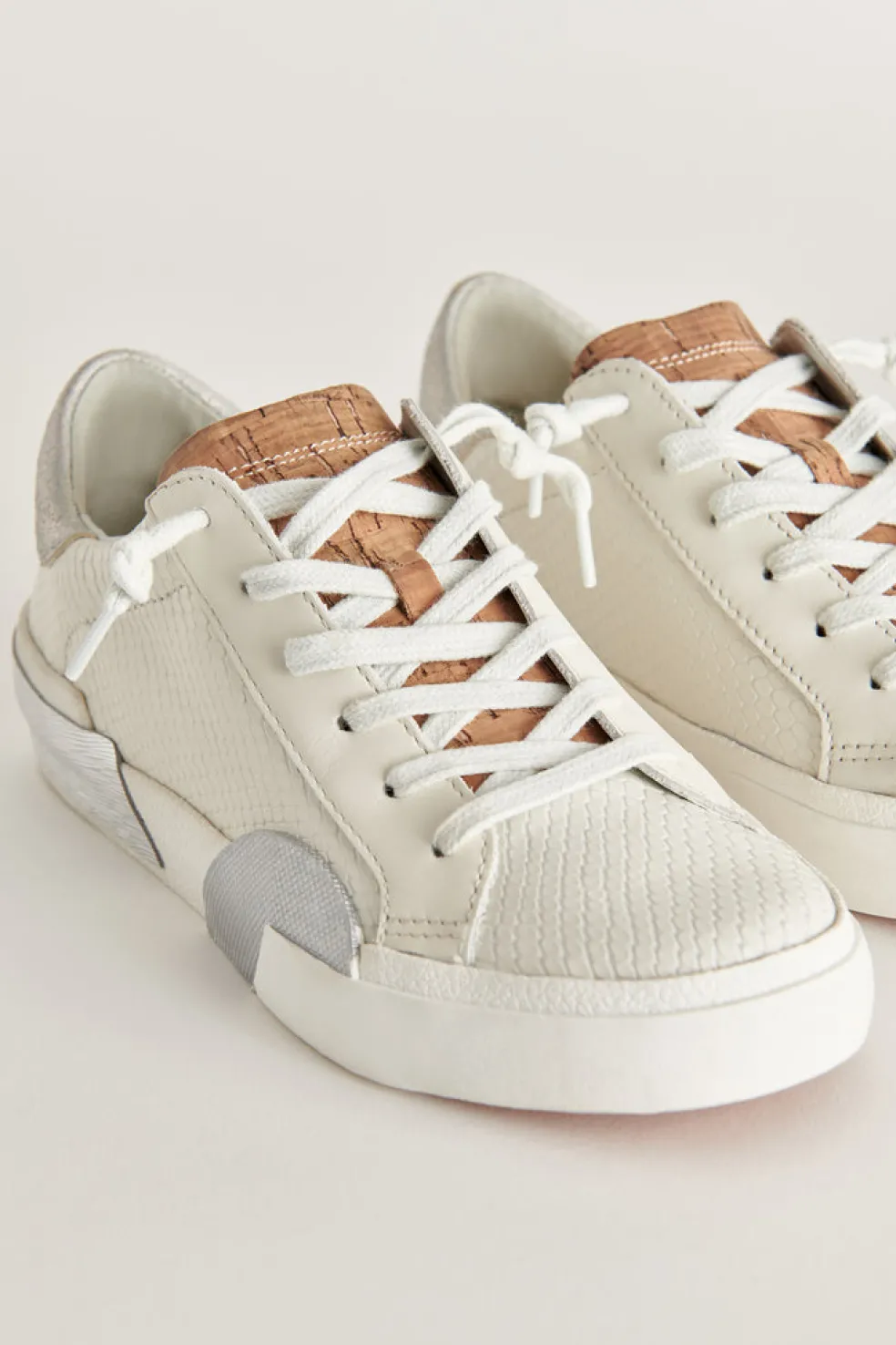Zina Sneakers White Natural Leather