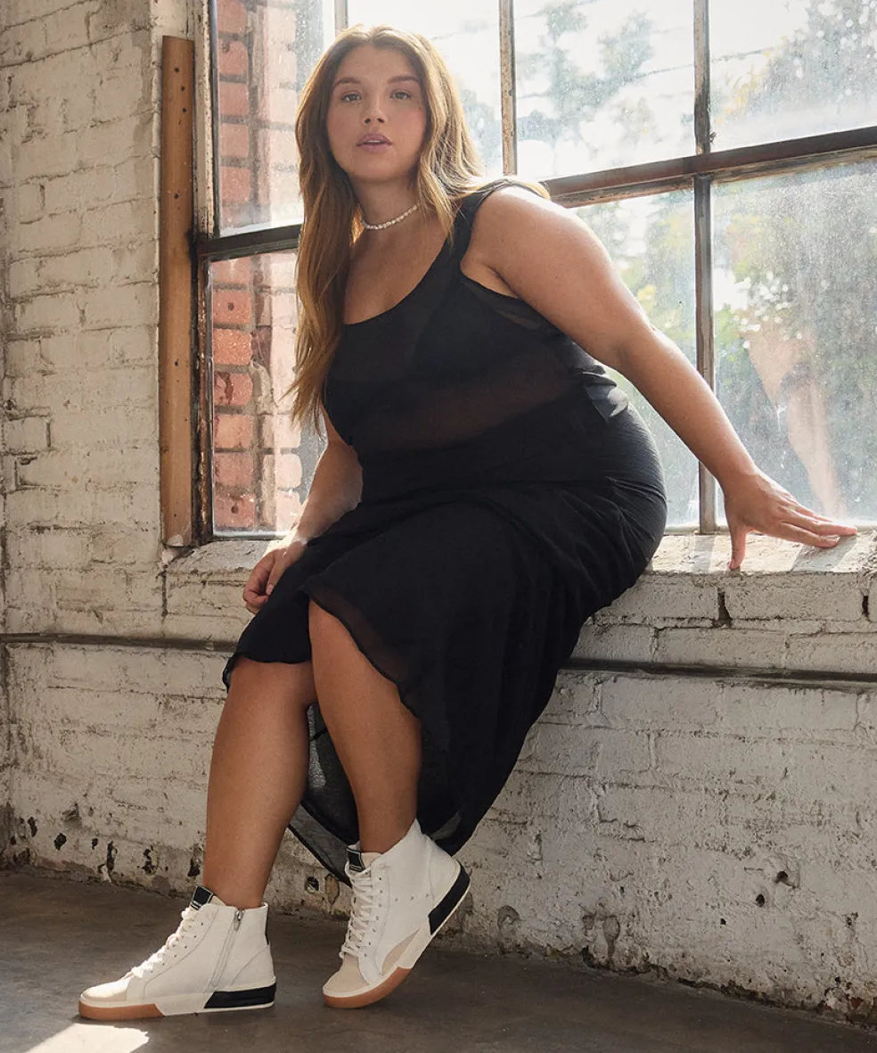 Zohara Sneakers White Black Leather