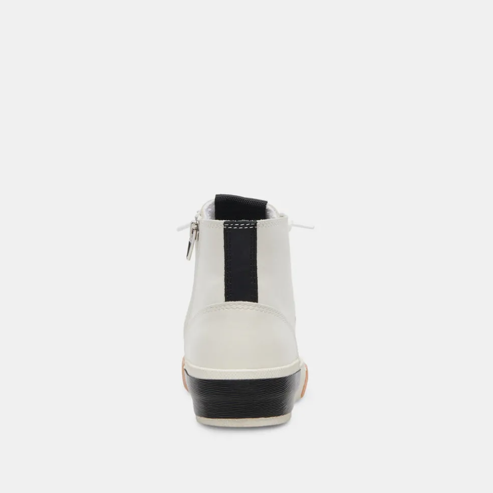 Zohara Sneakers White Black Leather