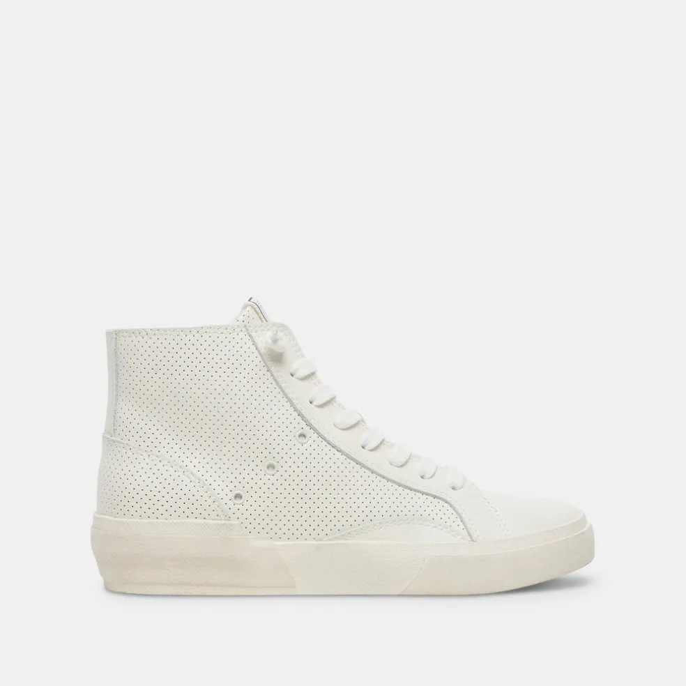 Zohara Sneakers White Perforated Leather