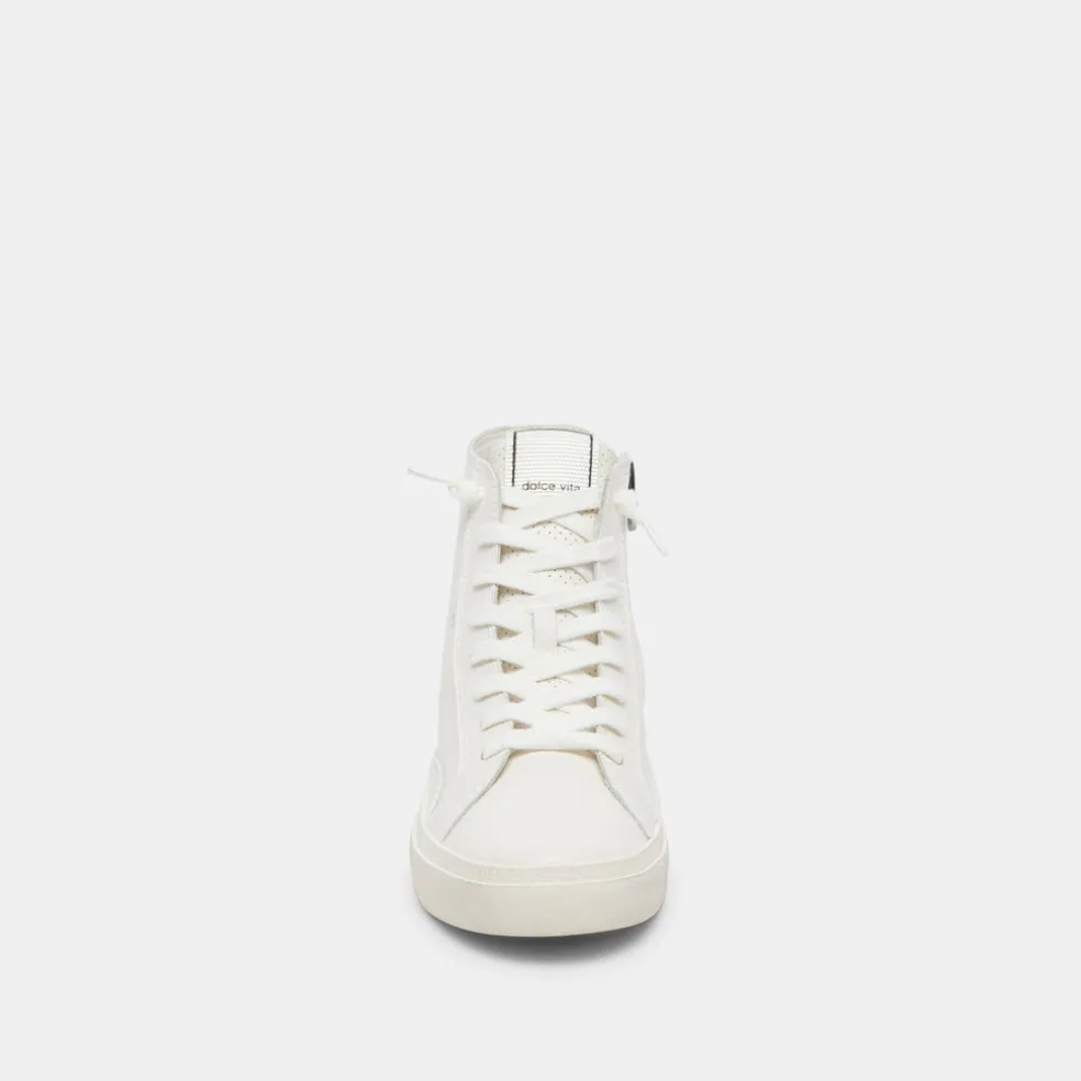 Zohara Sneakers White Perforated Leather
