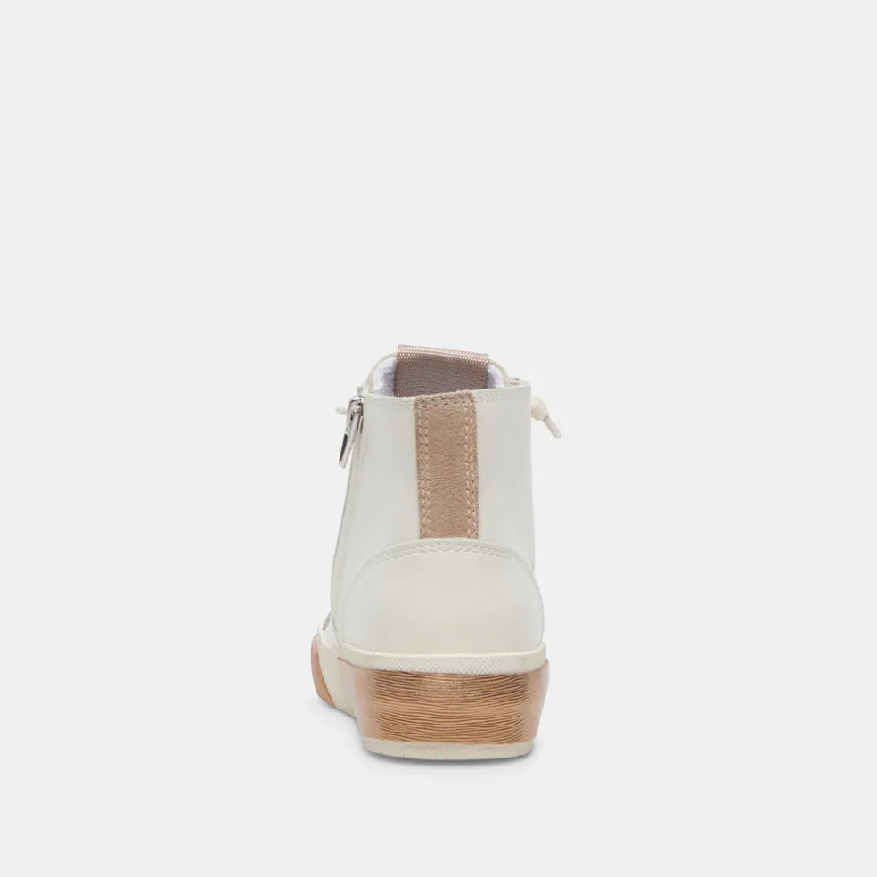 Zohara Sneakers White Tan Leather